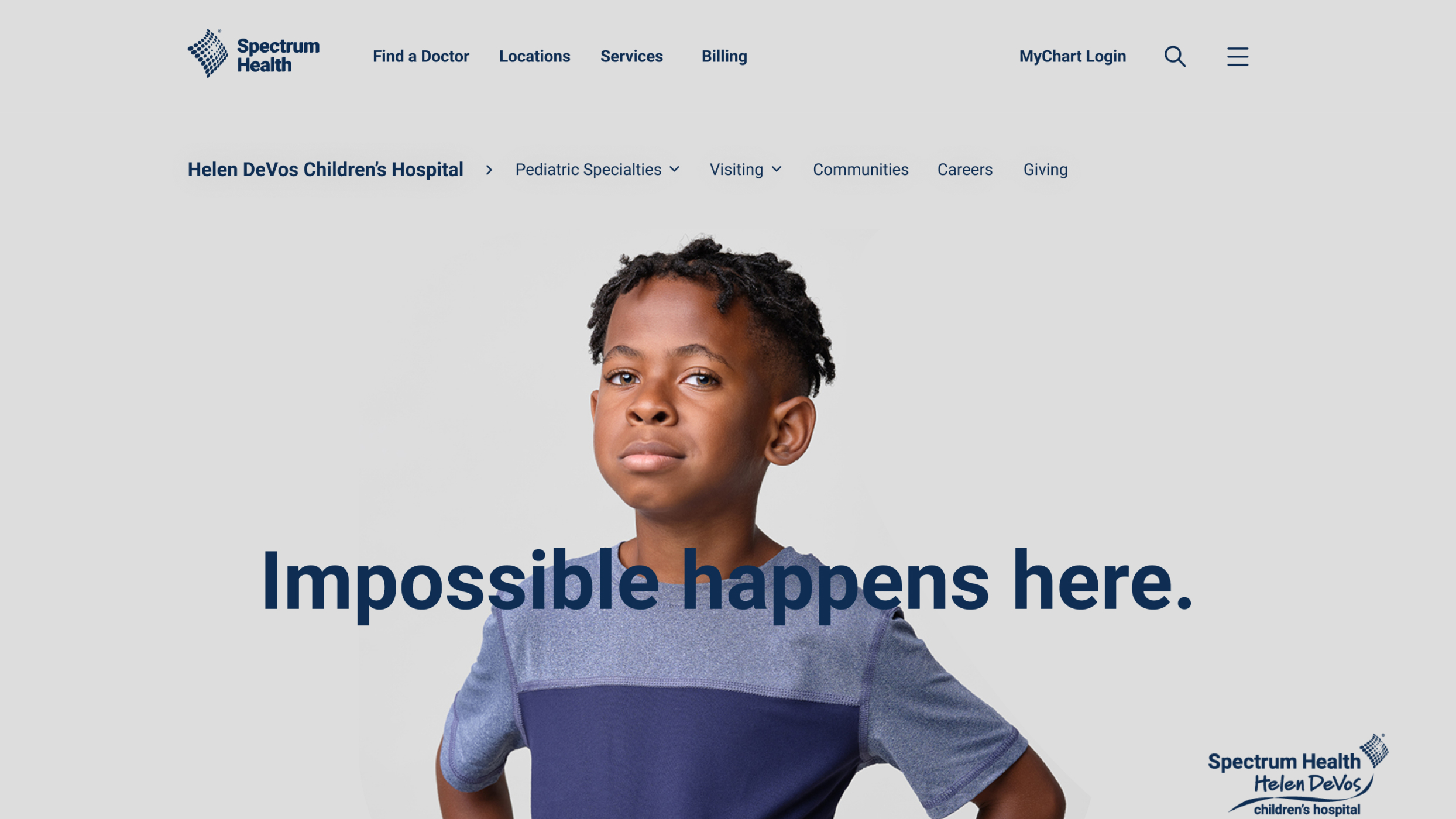 helen devos children's hospital homepage